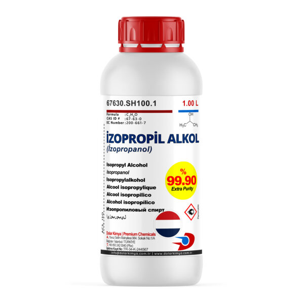 İzopropil Alkol (ipa) | Hollanda Menşeili | 1.00 Litre